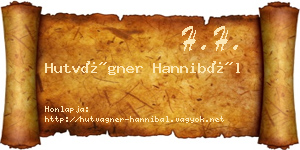 Hutvágner Hannibál névjegykártya